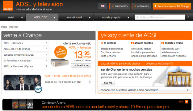 Opinión sobre Orange 2013 ADSL Y TV