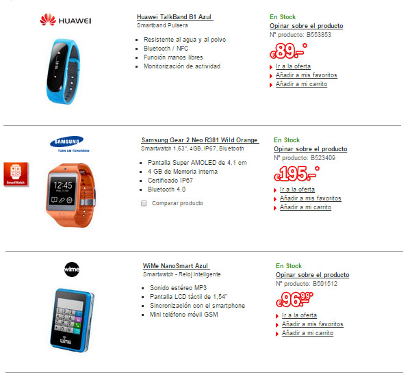 redcoon wearables smartwatches