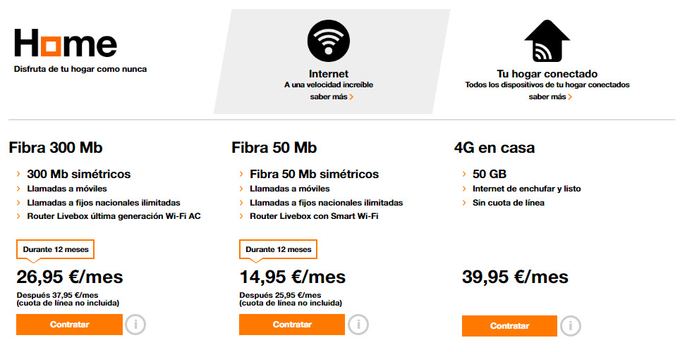 Tarifas orange 2020 contrato, prepago y promociones a examen